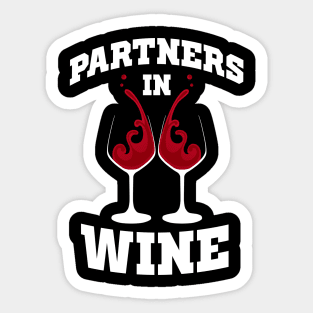 Partners In Wine Sticker